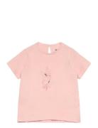 T-Shirt Ss Tops T-Kortærmet Skjorte Pink En Fant