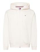 Tjm Reg S Flag Zip Thru Tops Sweatshirts & Hoodies Hoodies White Tommy...