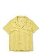 Naram Knitted Shirt Pyjamas Nattøj Yellow Bongusta