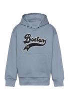 Sweatshirt Hood Varsity Tops Sweatshirts & Hoodies Hoodies Blue Lindex