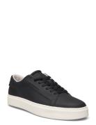 Low Top Lace Up Lth Low-top Sneakers Black Calvin Klein