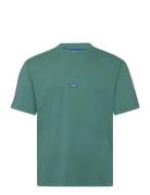 Neloy Tops T-Kortærmet Skjorte Green HUGO BLUE