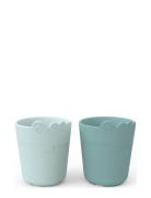 Kiddish Mini Mug 2-Pack Croco Blue Home Meal Time Cups & Mugs Cups Blu...