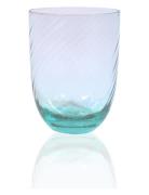 Spiral Tumbler Home Tableware Glass Drinking Glass Blue Anna Von Lipa