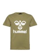 Hmltres T-Shirt S/S Sport T-Kortærmet Skjorte Khaki Green Hummel