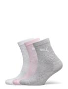 Puma Kids Crew Sock 3P Sokker Strømper Pink PUMA