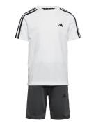 U Tr-Es 3S Tset Sets Sets With Short-sleeved T-shirt White Adidas Spor...