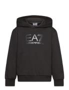 Sweatshirt Tops Sweatshirts & Hoodies Hoodies Black EA7