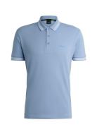 Paddy Sport Polos Short-sleeved Blue BOSS
