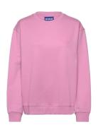 Over D Crew_B Tops Sweatshirts & Hoodies Sweatshirts Pink HUGO BLUE