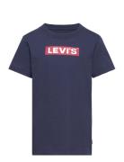 Levi's® Short Sleeve Boxtab Tee Tops T-Kortærmet Skjorte Blue Levi's