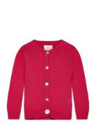 Tnskeve Glitter Cardigan Tops Knitwear Cardigans Red The New
