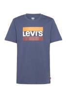 Levi's® Long Sleeve Graphic Tee Shirt Tops T-Kortærmet Skjorte Navy Le...