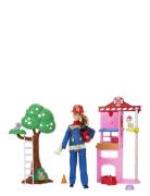 Firefighter Playset Toys Dolls & Accessories Dolls Multi/patterned Bar...