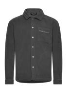 Embroidered Fleece Overshirt Tops Sweatshirts & Hoodies Fleeces & Midl...