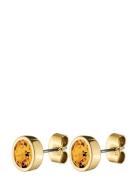 Noble Sg Fire Accessories Jewellery Earrings Studs Orange Dyrberg/Kern