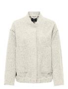 Onlgaia Boucle Bomber Cc Otw Bomberjakke White ONLY