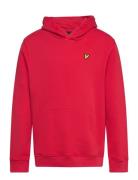 Pullover Hoodie Tops Sweatshirts & Hoodies Hoodies Red Lyle & Scott