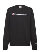 Crewneck Sweatshirt Tops Sweatshirts & Hoodies Sweatshirts Black Champ...