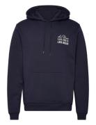 Triple Hoodie Tops Sweatshirts & Hoodies Hoodies Navy Les Deux