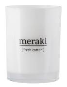 Scented Candle, Fresh Cotton Duftlys White Meraki