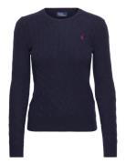 Cable-Knit Wool-Cashmere Sweater Tops Knitwear Jumpers Navy Polo Ralph...