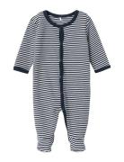 Nbnnightsuit W/F Y/D Core Noos Pyjamas Sie Jumpsuit Navy Name It