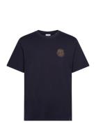 Globe T-Shirt Tops T-Kortærmet Skjorte Navy Les Deux