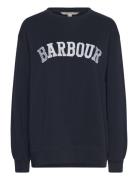 Barbour Northumb Sweat Tops Sweatshirts & Hoodies Sweatshirts Navy Bar...