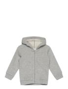 Jacket W/Hood L/S Tops Sweatshirts & Hoodies Hoodies Grey United Color...