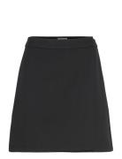 Vitolga Short Hw Wrap Skirt Kort Nederdel Black Vila