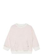 Striped Cotton-Blend Sweatshirt Tops Sweatshirts & Hoodies Sweatshirts...