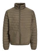 Jjestate Packable Puffer Collar Noos Tynd Jakke Khaki Green Jack & J S