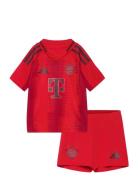 Fc Bayern Munich H Mini Sets Sets With Short-sleeved T-shirt Red Adida...