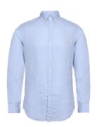 Slim Fit Linen Shirt Tops Shirts Linen Shirts Blue Polo Ralph Lauren