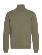 Cfkarl Roll Neck Bounty Knit Tops Knitwear Turtlenecks Khaki Green Cas...