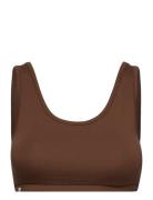 Short Top Tops Crop Tops Sleeveless Crop Tops Brown Barbara Kristoffer...