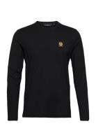 Belstaff Long Sleeved T-Shirt Black Designers T-Langærmet Skjorte Blac...