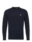 Belstaff Long Sleeved T-Shirt Old Silver Heather Designers T-Langærmet...