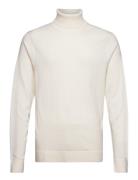 Superior Wool Turtle Neck Tops Knitwear Turtlenecks Cream Calvin Klein