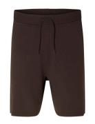 Slhteller Knit Shorts W Bottoms Shorts Sweat Shorts Brown Selected Hom...