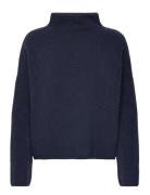 Mika Yak Funnelneck Sweater Designers Knitwear Jumpers Navy Filippa K