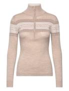 Signature Zipup Designers Knitwear Jumpers Beige We Norwegians