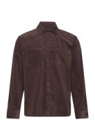 Whiting Overshirt Designers Overshirts Brown Wax London