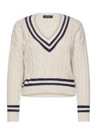 Cable-Knit Cricket Sweater Designers Knitwear Jumpers Cream Lauren Ral...