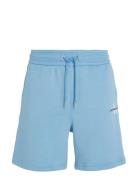 Monologo Short Bottoms Shorts Sweat Shorts Blue Calvin Klein Jeans