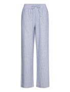 Fqlava-Pant Bottoms Trousers Linen Trousers Blue FREE/QUENT