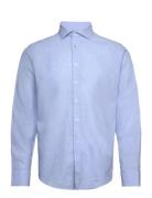 Bs Butkus Casual Modern Fit Shirt Tops Shirts Linen Shirts Blue Bruun ...