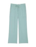 Woven Pants Bottoms Trousers Linen Trousers Blue Marc O'Polo