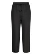 100% Linen Trousers Bottoms Trousers Linen Trousers Black Mango